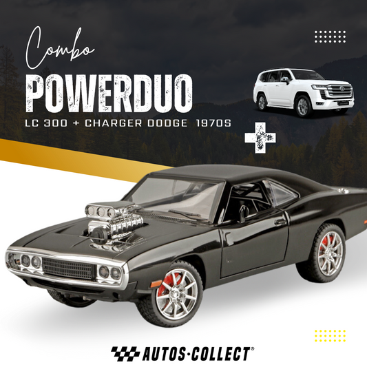 ¡COMBO POWERDUO! TOYOTA LC300 + CHARGER DODGE 1970s