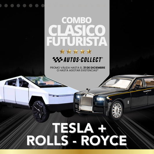 COMBO CLÁSICO FUTURISTA TESLA+ ROLLS-ROYCE